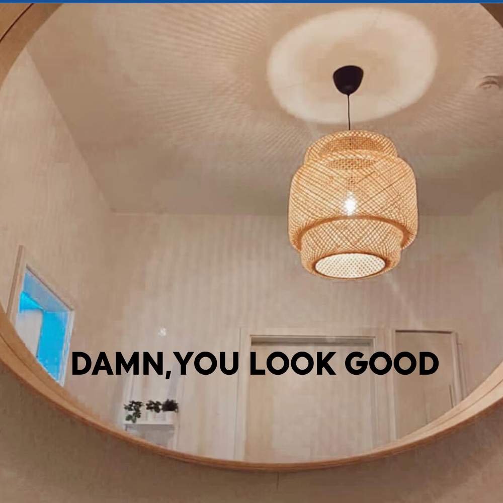 Home Goods Bathroom Mirrors - You Look Good-pegatina de espejo delicada,