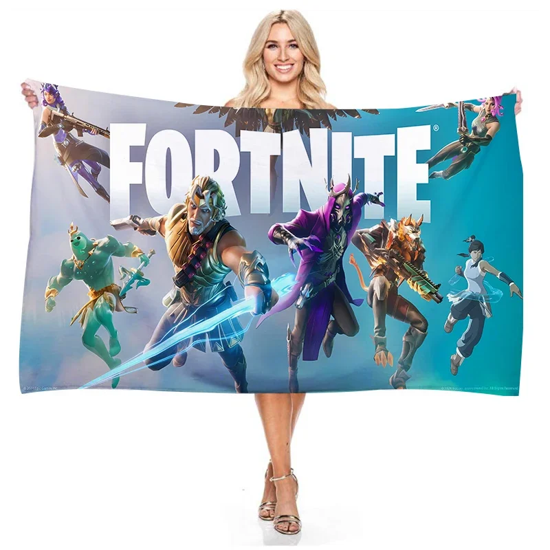Home Bathroom Model - Toalla de Playa Fortnite, Diseño Digital,