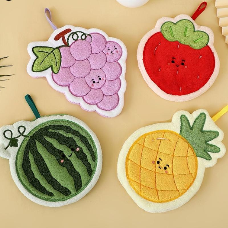 Home Kitchen Bathroom Cleaning - Toalla de mano de fruta, paño