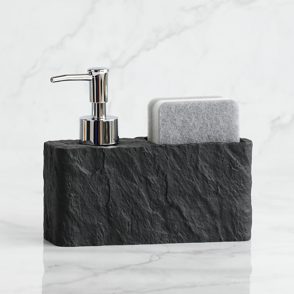 Home Bathroom Soap Dispenser - Dispensador de jabón con esponja para