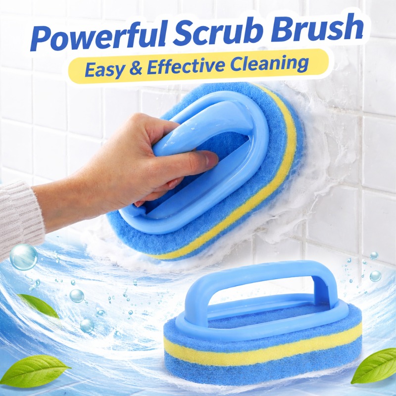 Home Kitchen Bathroom Cleaning - Cepillo de limpieza doméstico con mango,