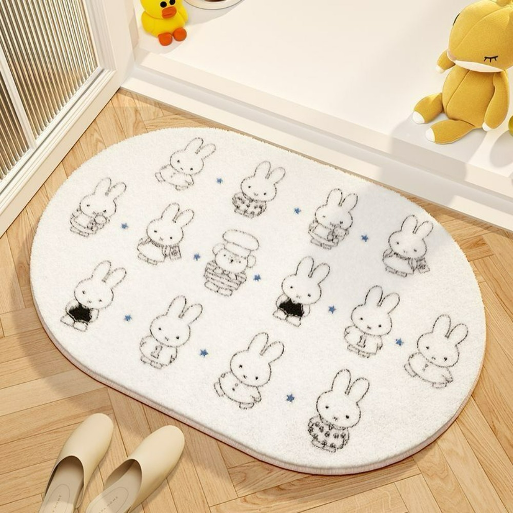 Home Bathroom Movie - Alfombra de suelo con dibujos de