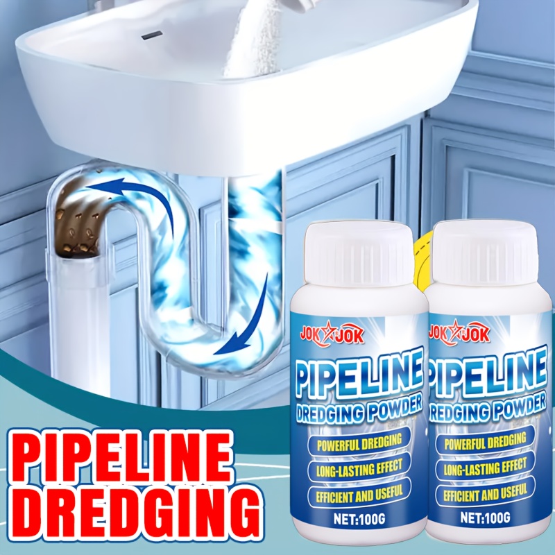 Home Kitchen Bathroom Cleaning - Potente limpiador de drenaje en polvo,