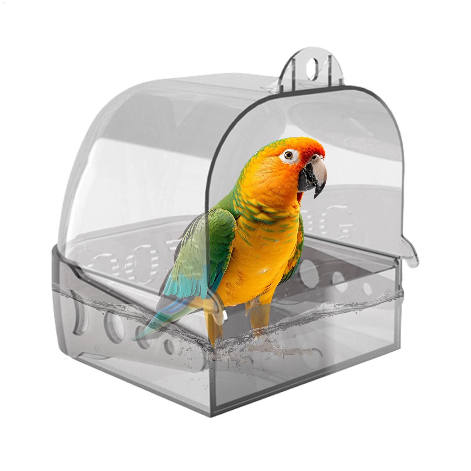 Home Bath - Baño para Pájaros Colgante, Desmontable y