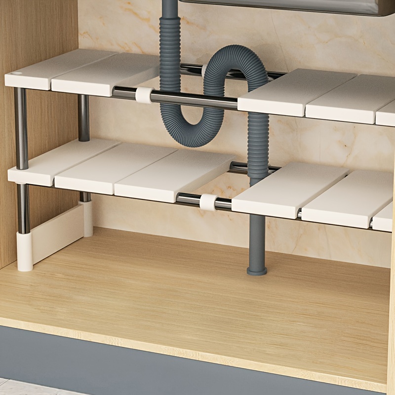 Home Depot Bathroom Sink - Estante de almacenamiento ajustable debajo del