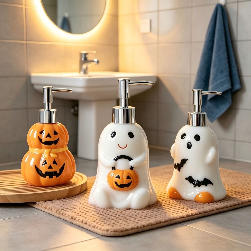 Home Bathroom Soap Dispenser - Botella de loción de cerámica con