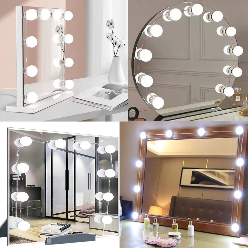 Home Bathroom Vanity - Bombillas de maquillaje para espejo de