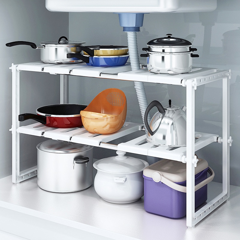 Home Depot Bathroom Sink - Organizador Bajo Fregadero de 2 Niveles,