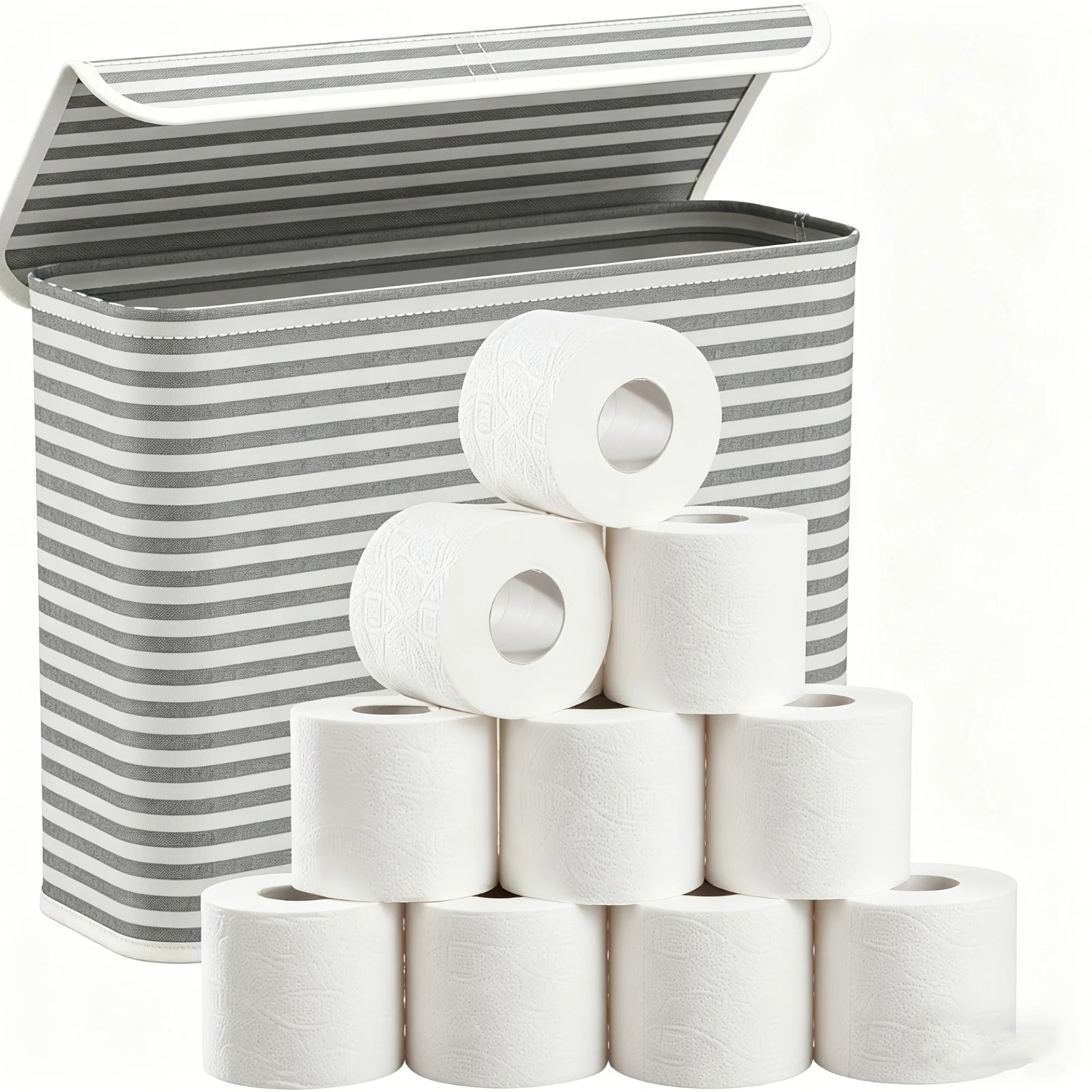 Home Bathroom Paper Towel Holder - Cesta de almacenamiento para papel higiénico,