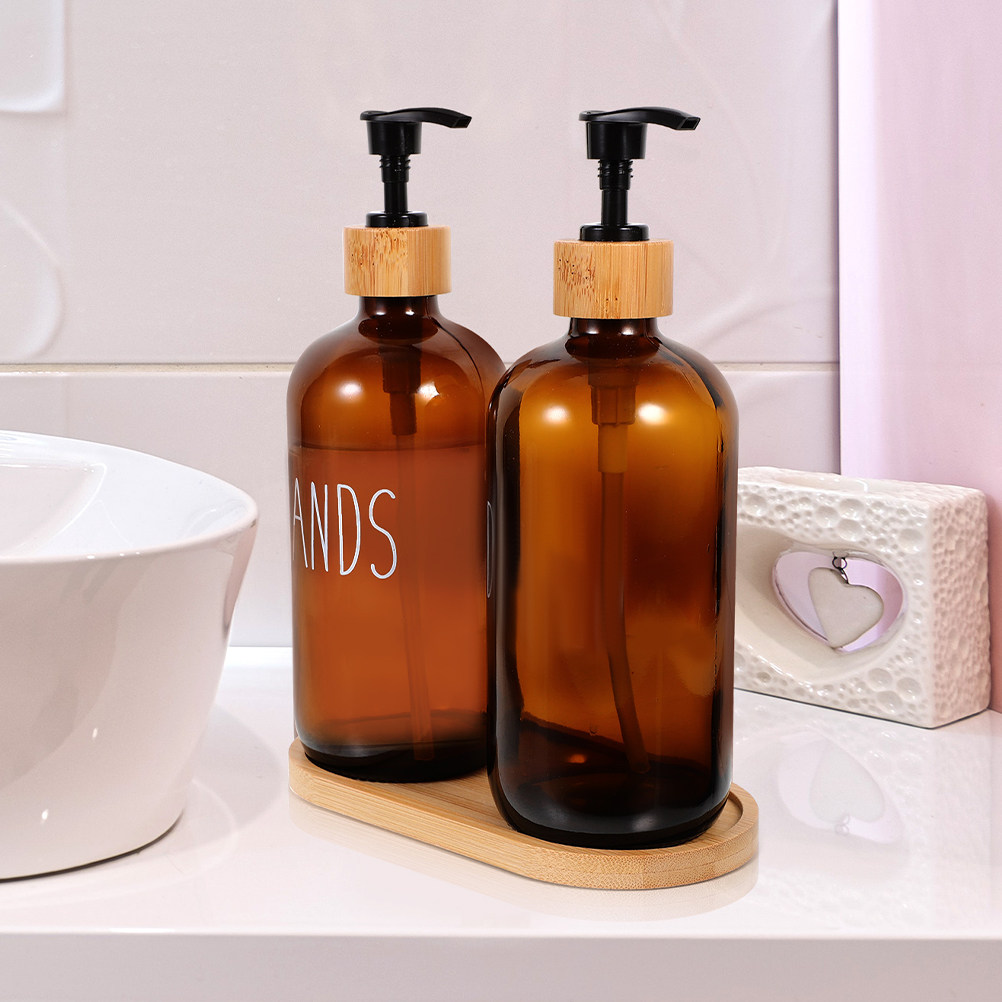 Home Bathroom Soap Dispenser - Dispensador de Jabón de Vidrio Recargable