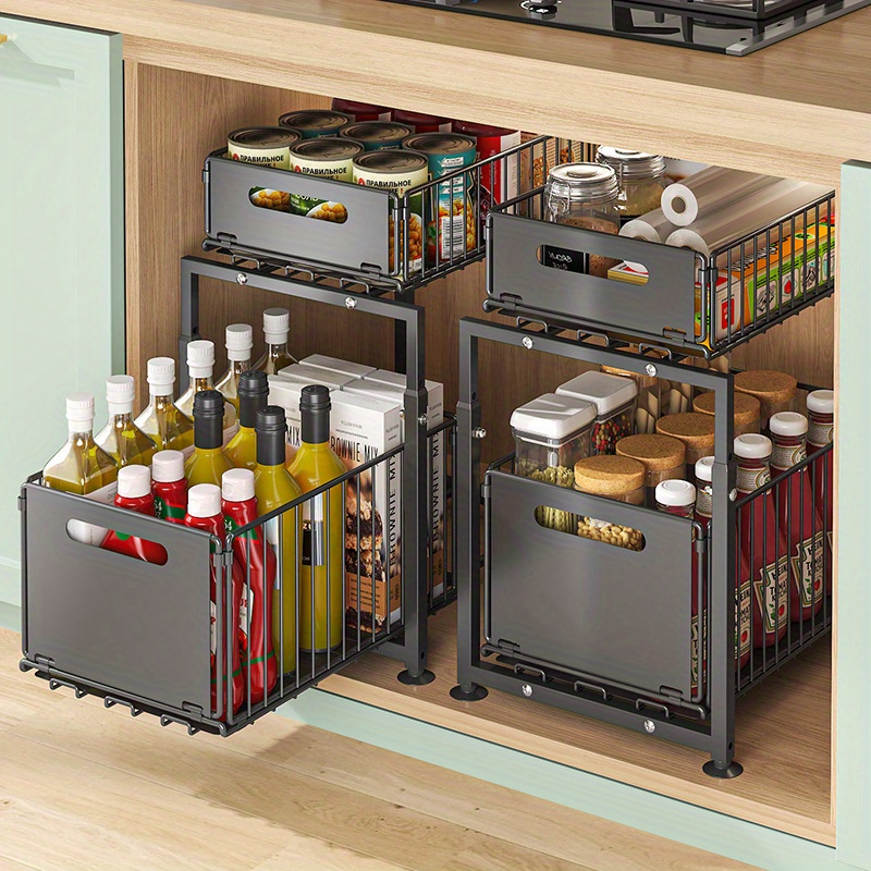Home Depot Bathroom Sink - Organizador de Gabinete Deslizable de 2