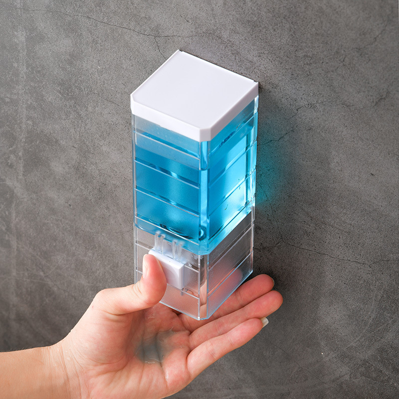 Home Bathroom Wall Soap Dispenser - Nuevo Dispensador de Jabón Manual Transparente