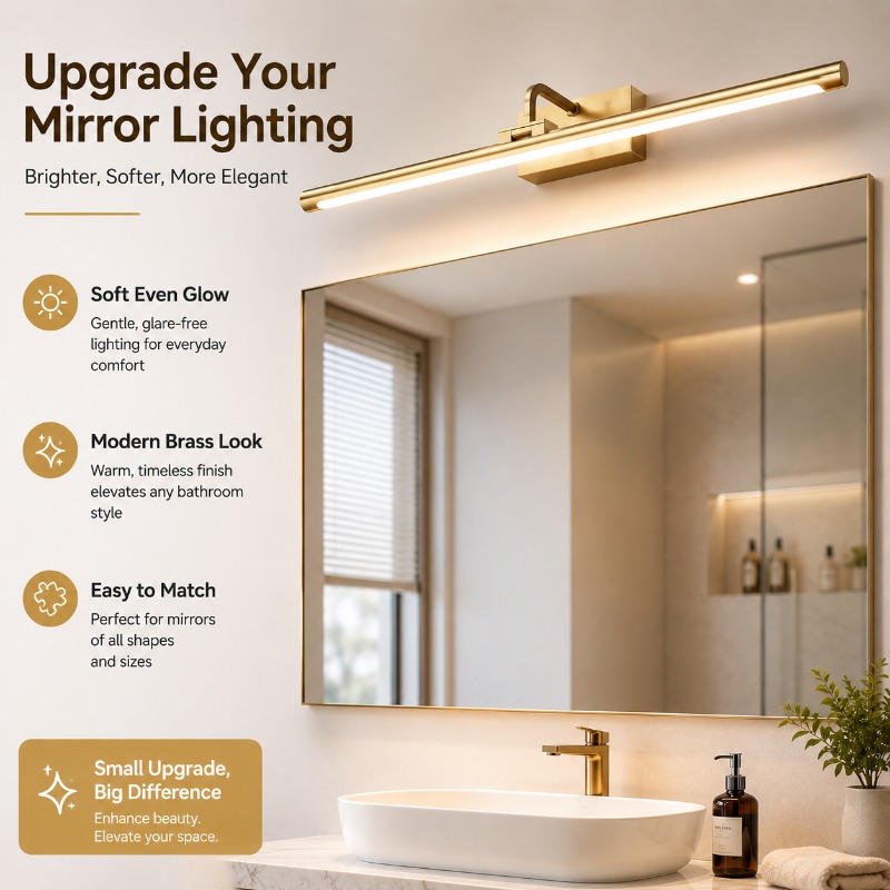 Home Bathroom Vanity - Lámpara de Pared LED Vintage de