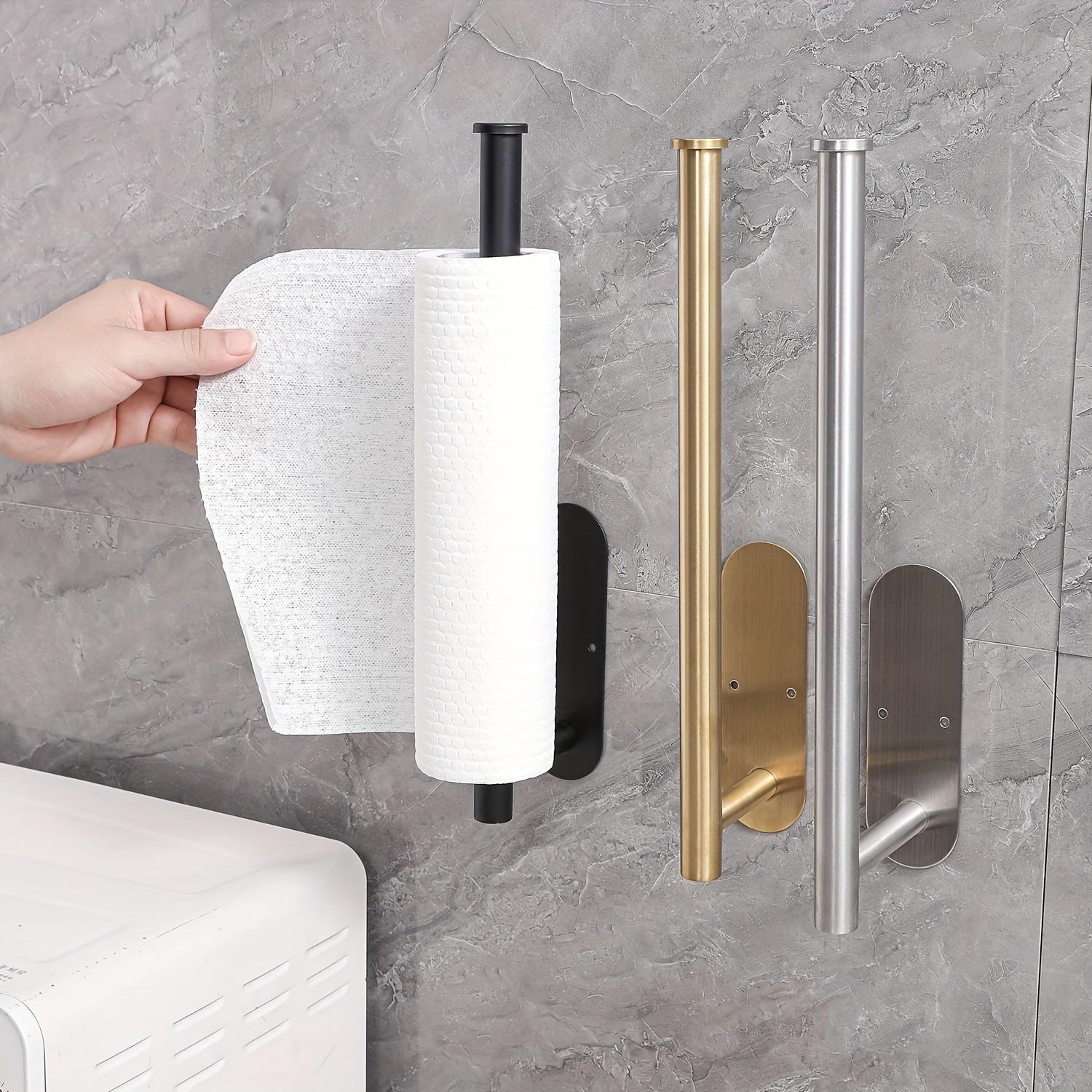 Home Bathroom Paper Towel Holder - Toallero Minimalista de Acero Inoxidable para