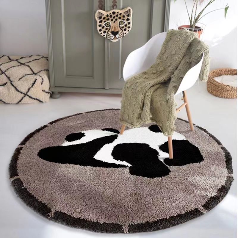 Home Made Bathroom Vanity - VIKAMA Alfombra redonda de franela con