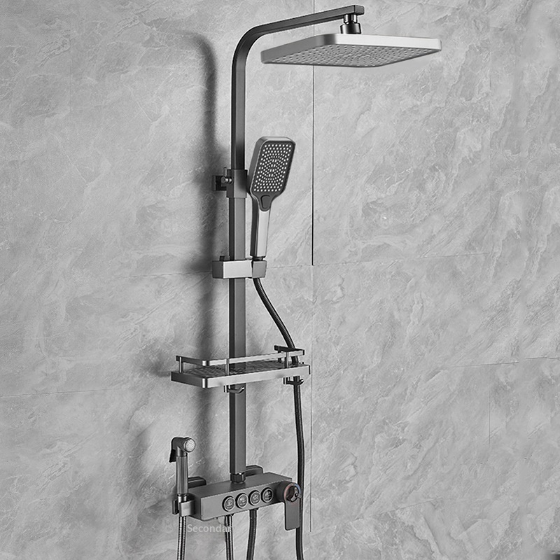 Home Bath - Juego de Ducha de Acero Inoxidable,