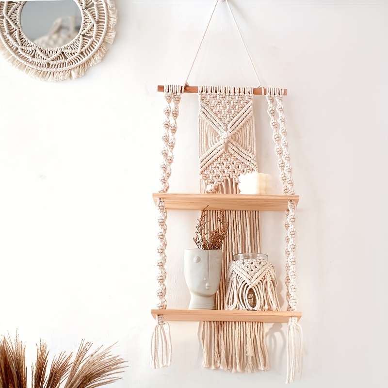 Home Bathroom Shelf - Estante Flotante de 2 Niveles, Hecho