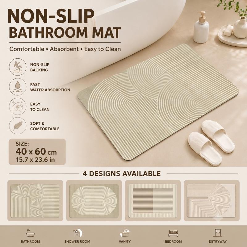 Non Slip Bath Mat - Alfombra de Baño de Diatomita de
