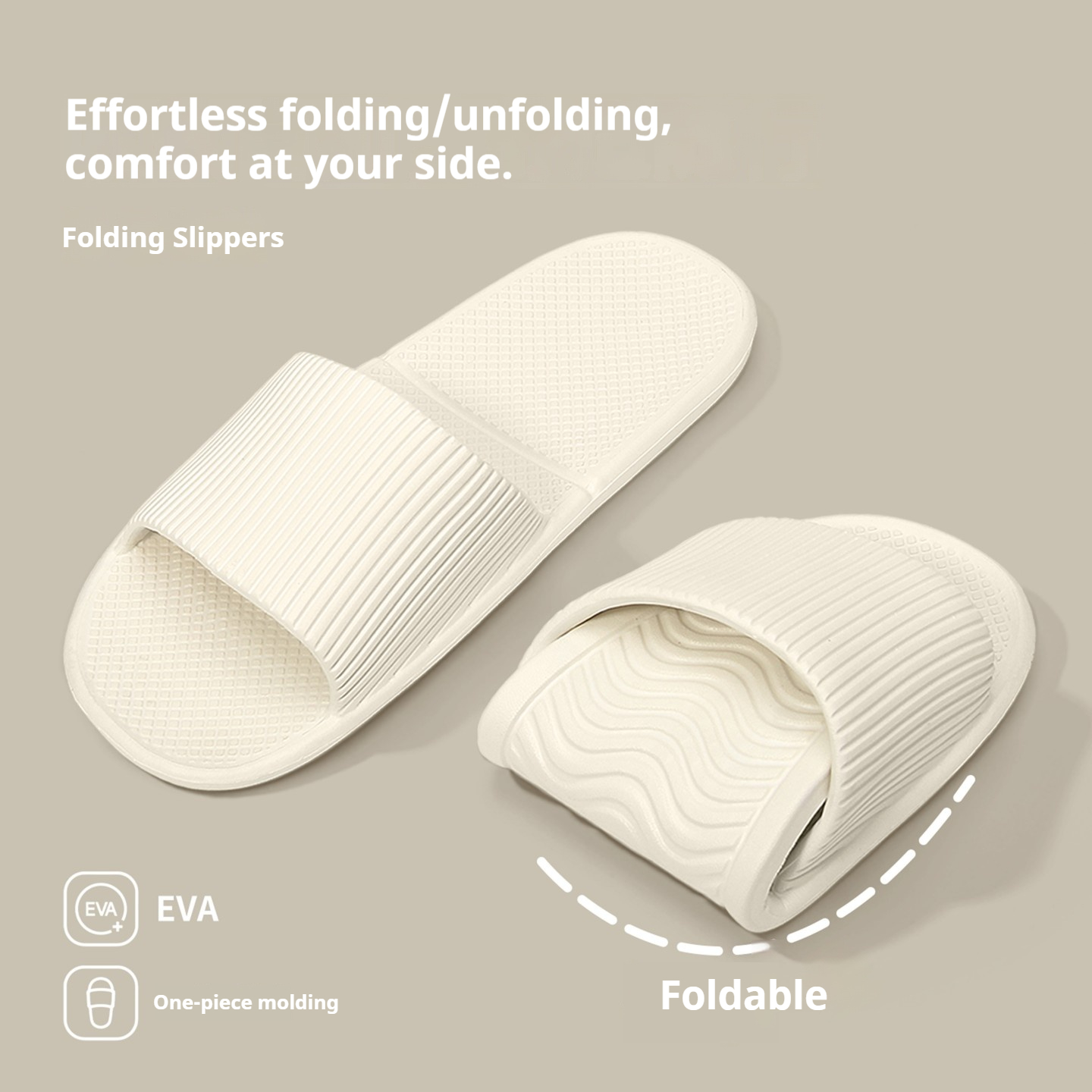 Home Bath - Sandalias Plegables de una Pieza para
