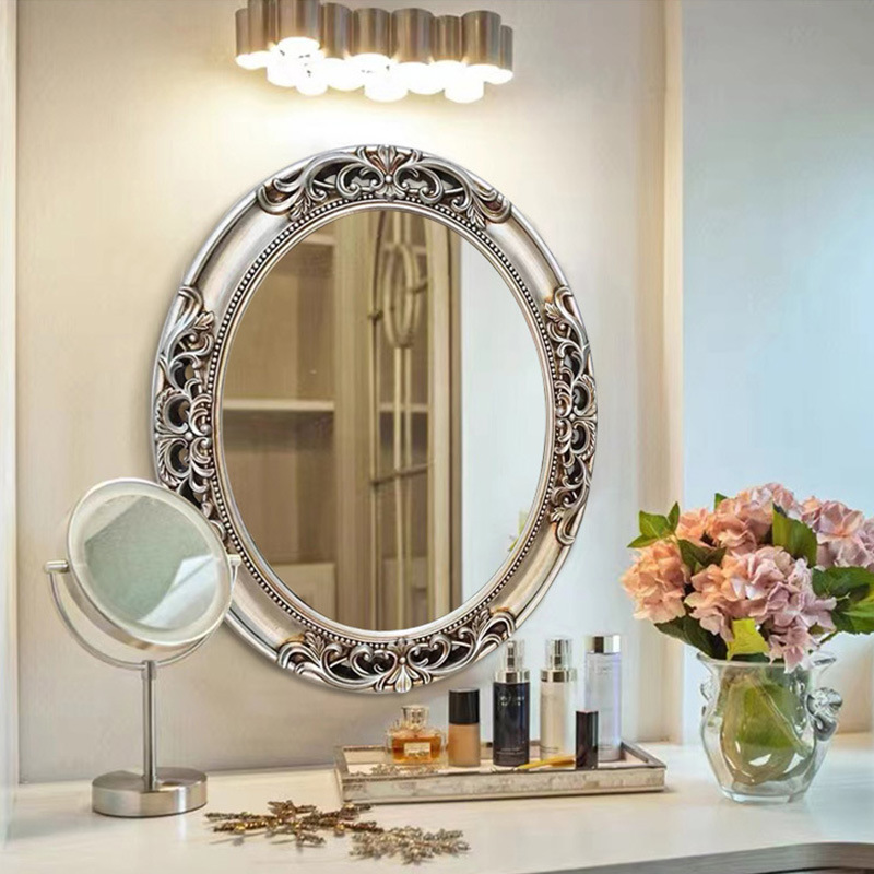 Home Bathroom Vanity - Espejo de Baño Ovalado Europeo, Espejo
