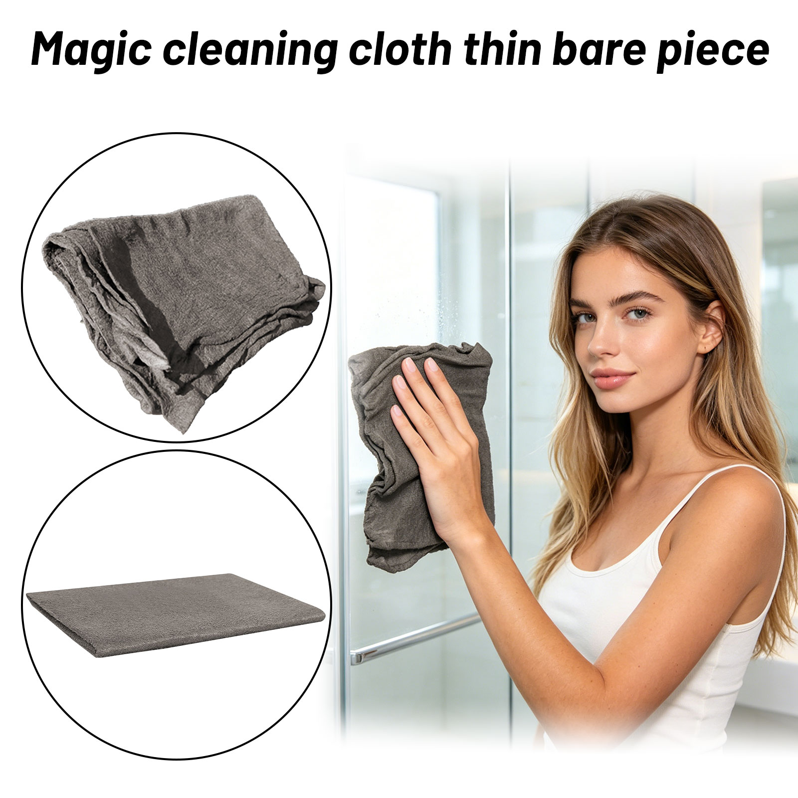 Home One Bathroom Accessories - Paño de Limpieza Mágico Delgado, Portátil