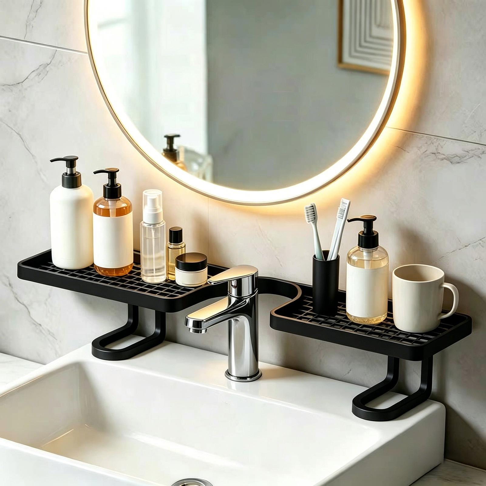 Home Depot Bathroom Sink - Estante para grifo de lavabo de
