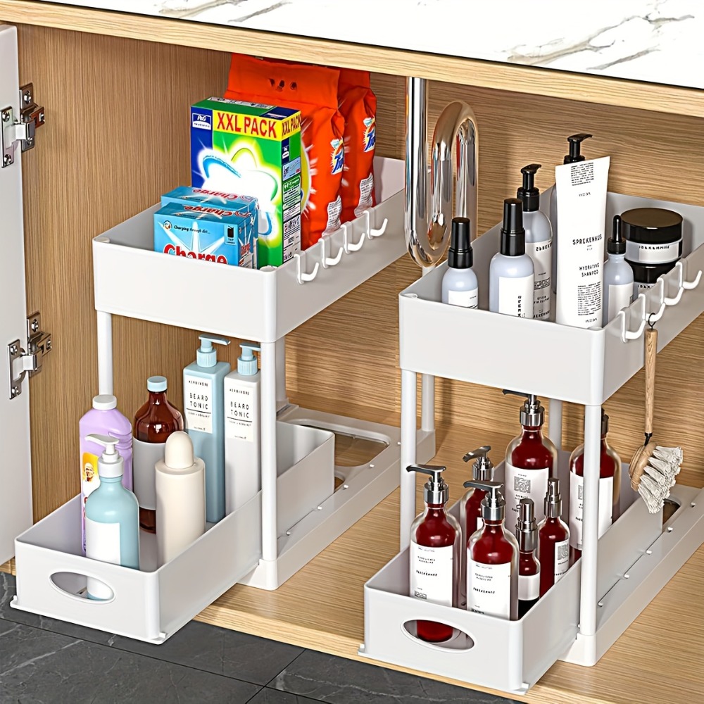 Home Depot Bathroom Sink - Organizador Deslizable de 2 Niveles para