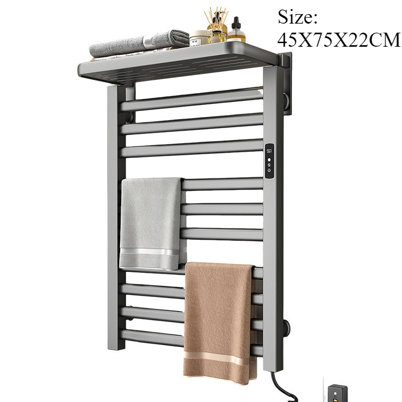 Home Bathroom Shelf - Toallero Eléctrico Metálico Térmico para Baño,