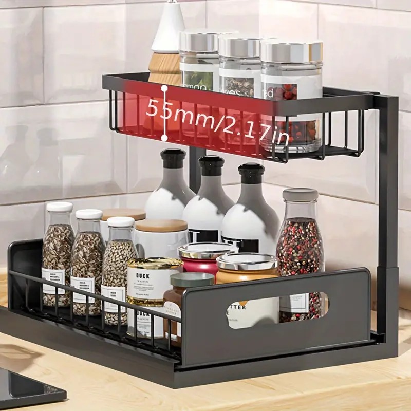 Home Depot Bathroom Sink - Organizador de 2 niveles para debajo