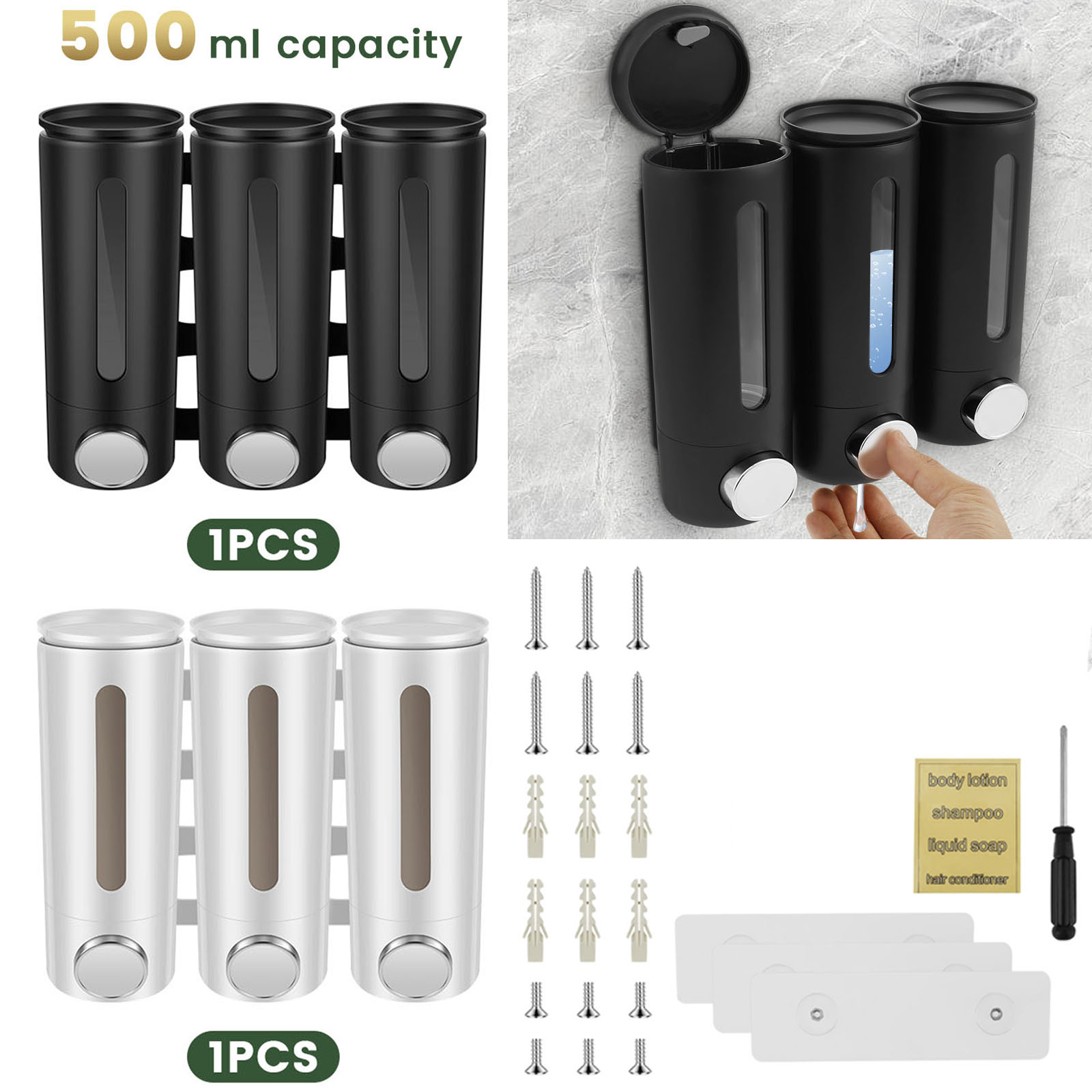 Home Bathroom Wall Soap Dispenser - Dispensador de jabón líquido para baño