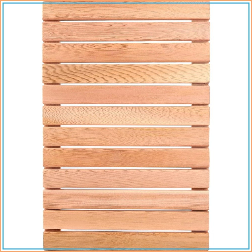 Non Slip Bath Mat - Alfombrilla de Ducha de Madera de