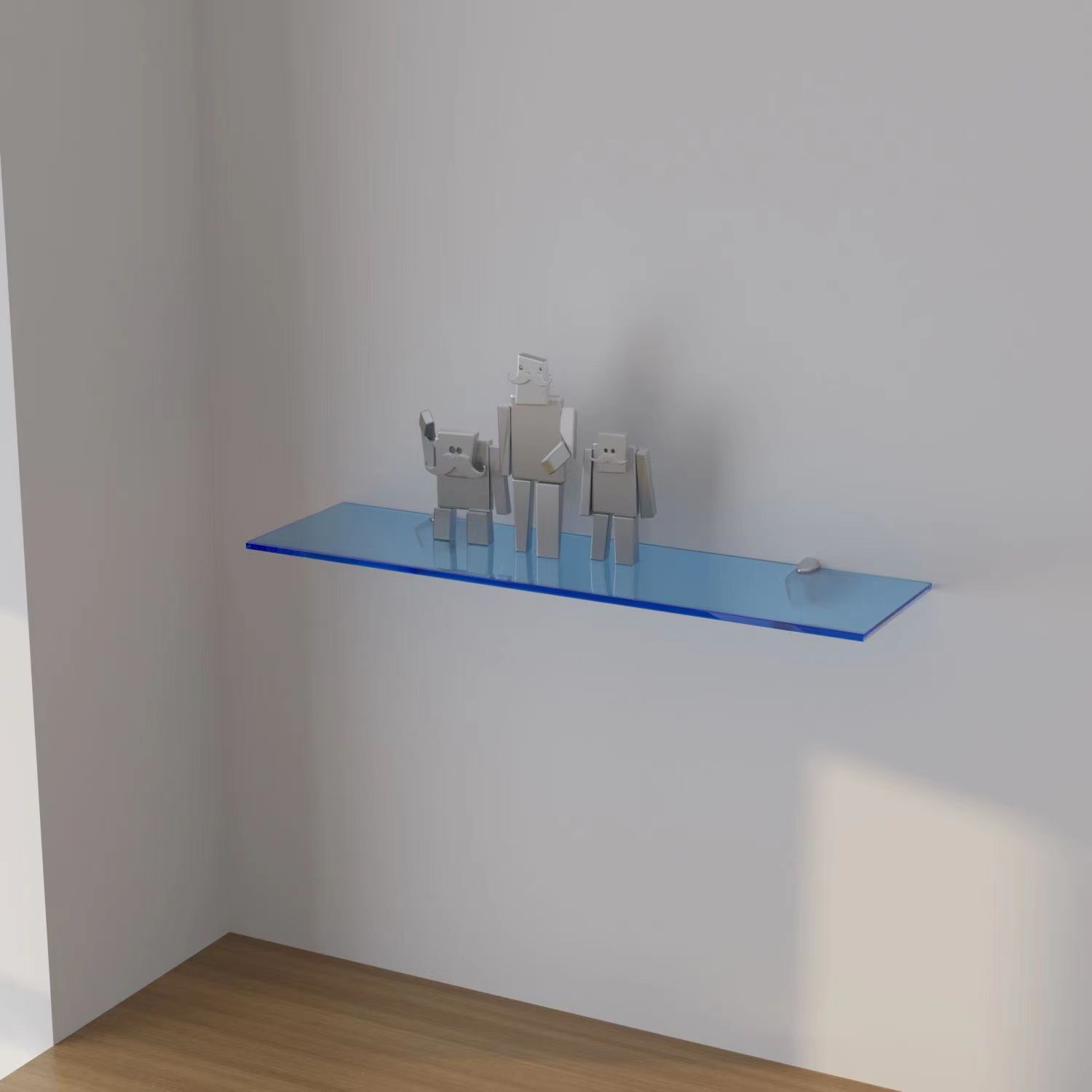 Estante acrílico perforado par - Home Bathroom Shelf reseña y precio