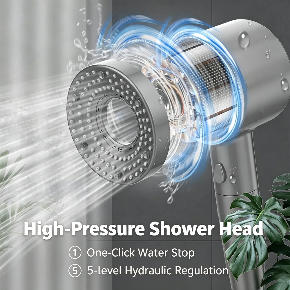 Cabezal de Ducha de Alta Presi - Home One Bathroom Accessories reseña y precio