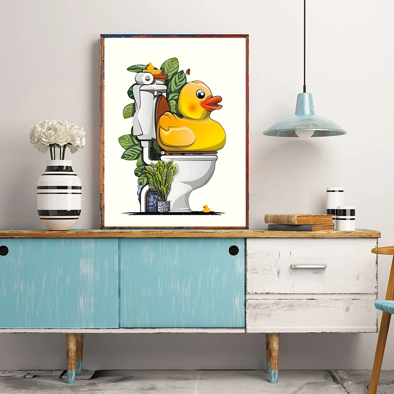 1 unid. Póster decorativo sin  - Home Bathroom Wallpaper reseña y precio