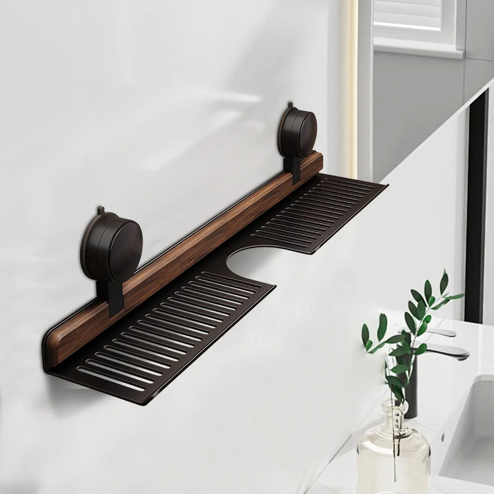 Estante de baño E5 de nogal co - Home Depot Bathroom Sink reseña y precio