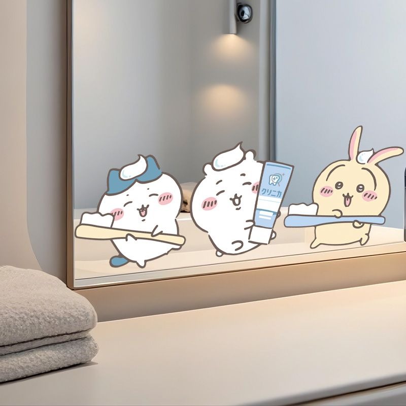 Pegatinas de Espejo Chiikawa,  - Home Bathroom Movie reseña y precio