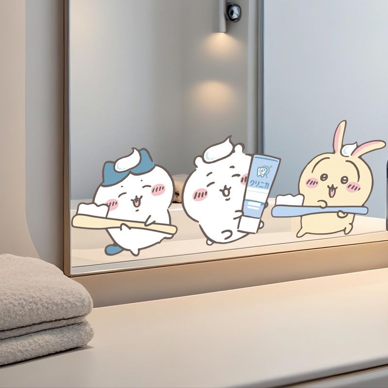Pegatinas de Espejo Chiikawa,  - Home Bathroom Movie reseña y precio