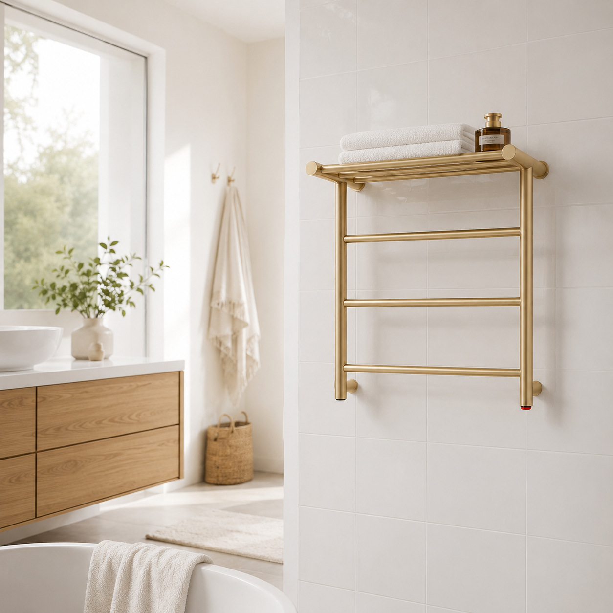 Nuevo Calentador de Toallas El - Home Bathroom Shelf reseña y precio
