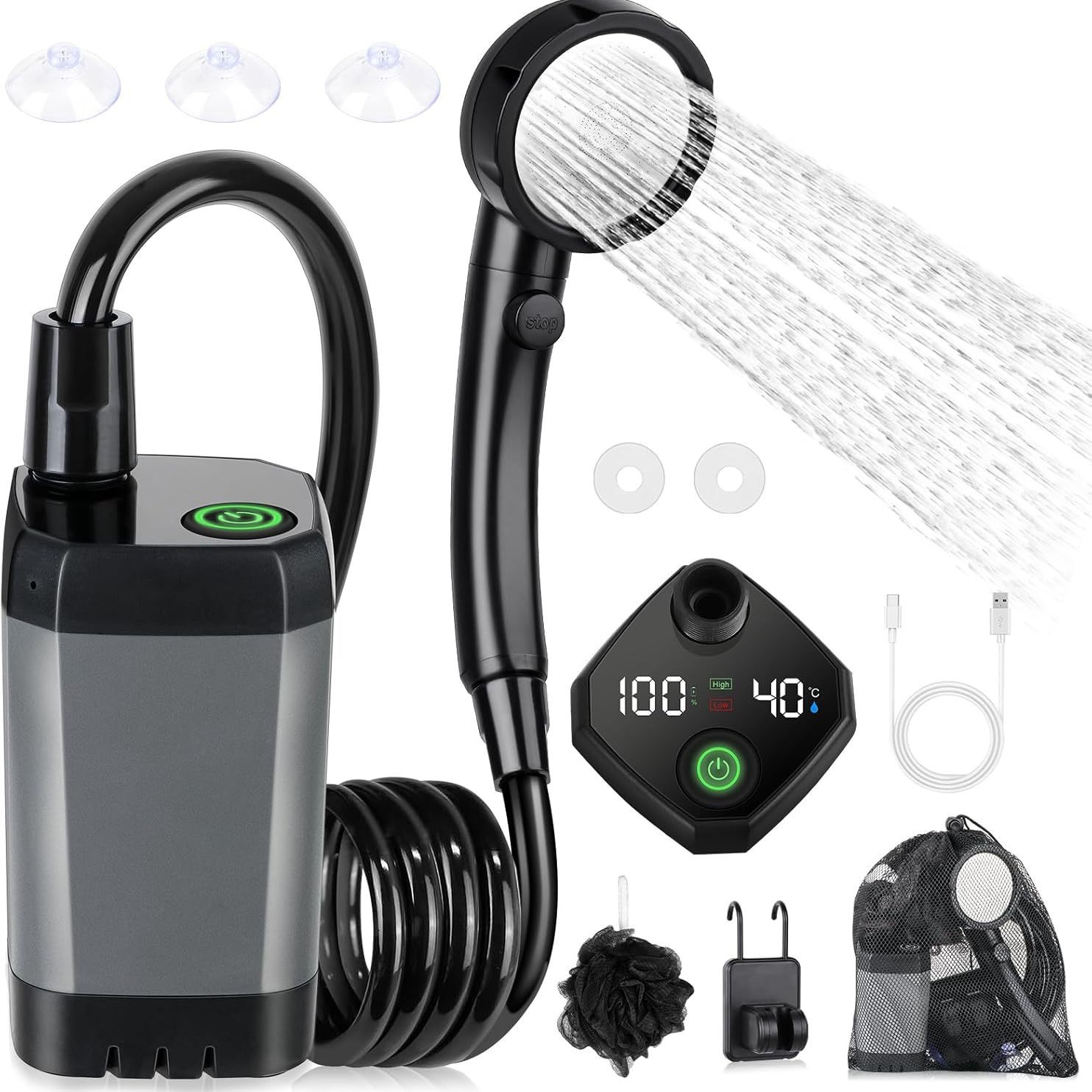 Ducha Eléctrica Portátil Autoc - Home Bath reseña y precio