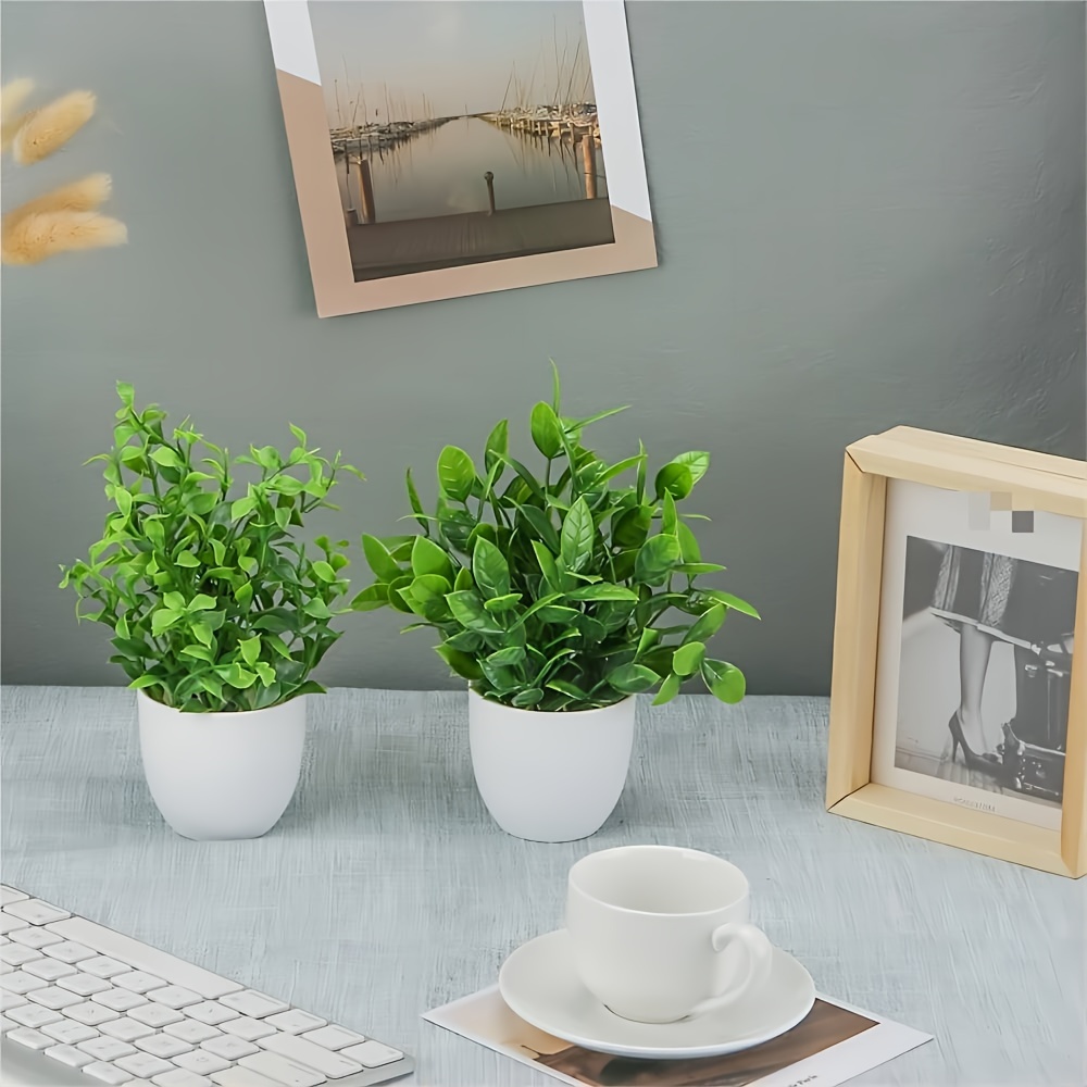 4 Piezas de Mini Plantas Artif - Home Bathroom Shelf reseña y precio