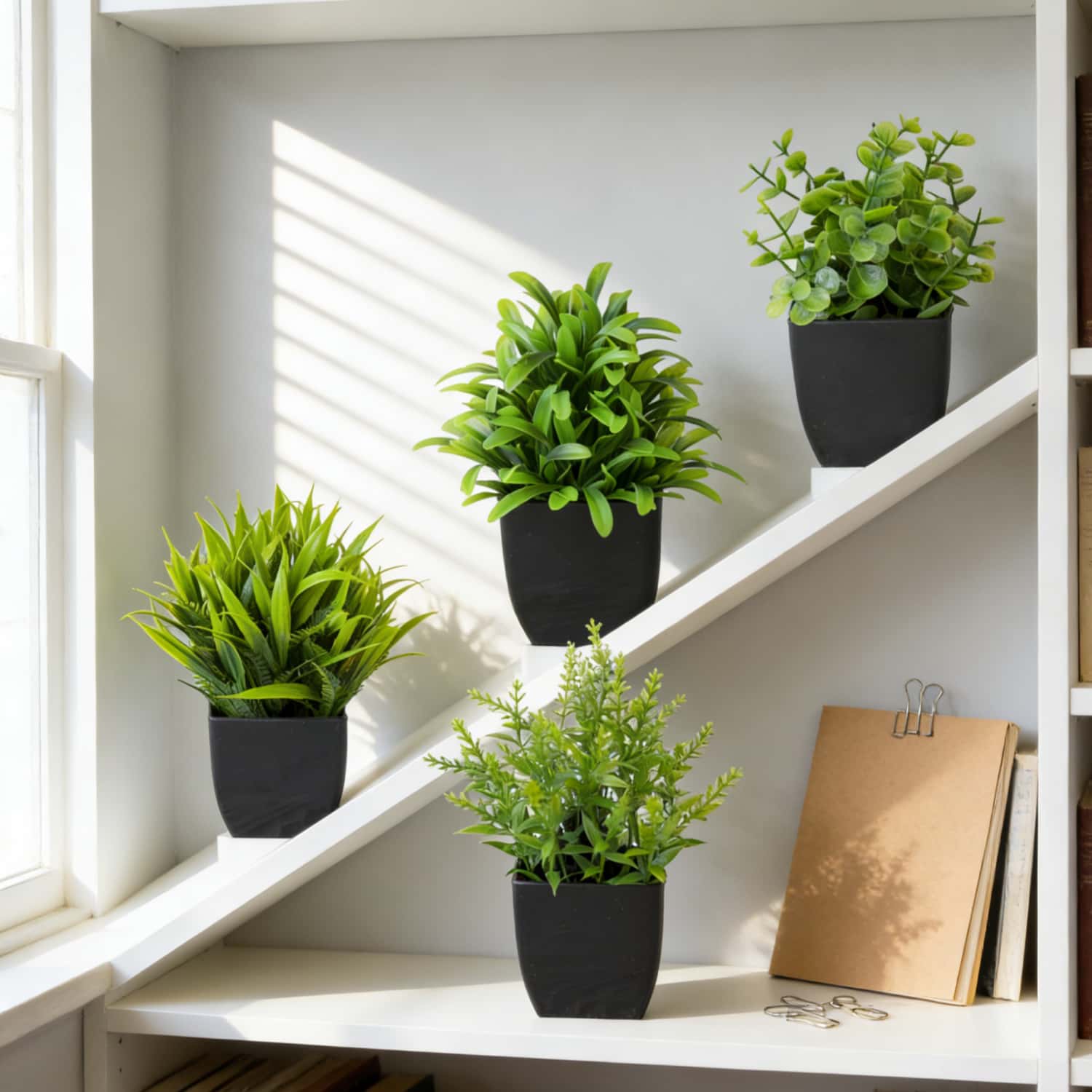 Planta Artificial de Eucalipto - Home Bathroom Shelf reseña y precio