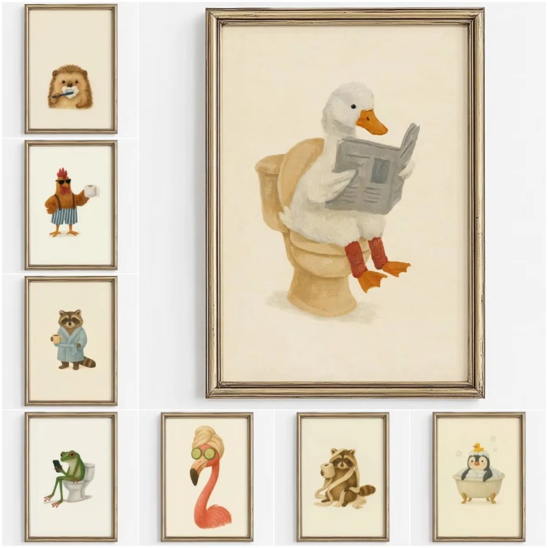 1 pieza de arte de pared sin m - Home Bathroom Wallpaper reseña y precio