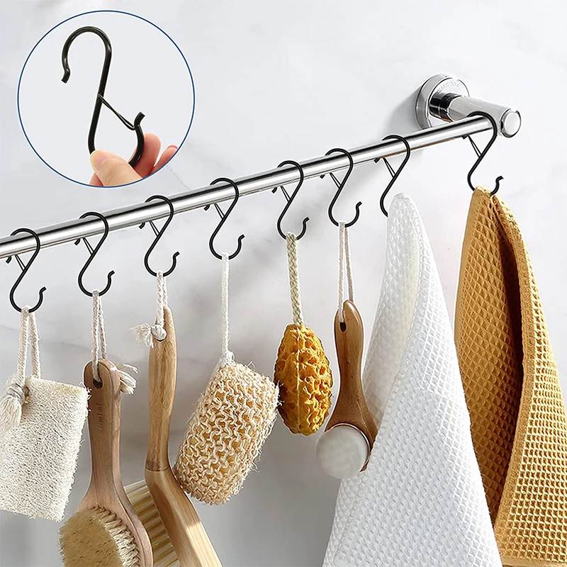 Ganchos colgantes de Metal en  - Home Bathroom Shelf reseña y precio