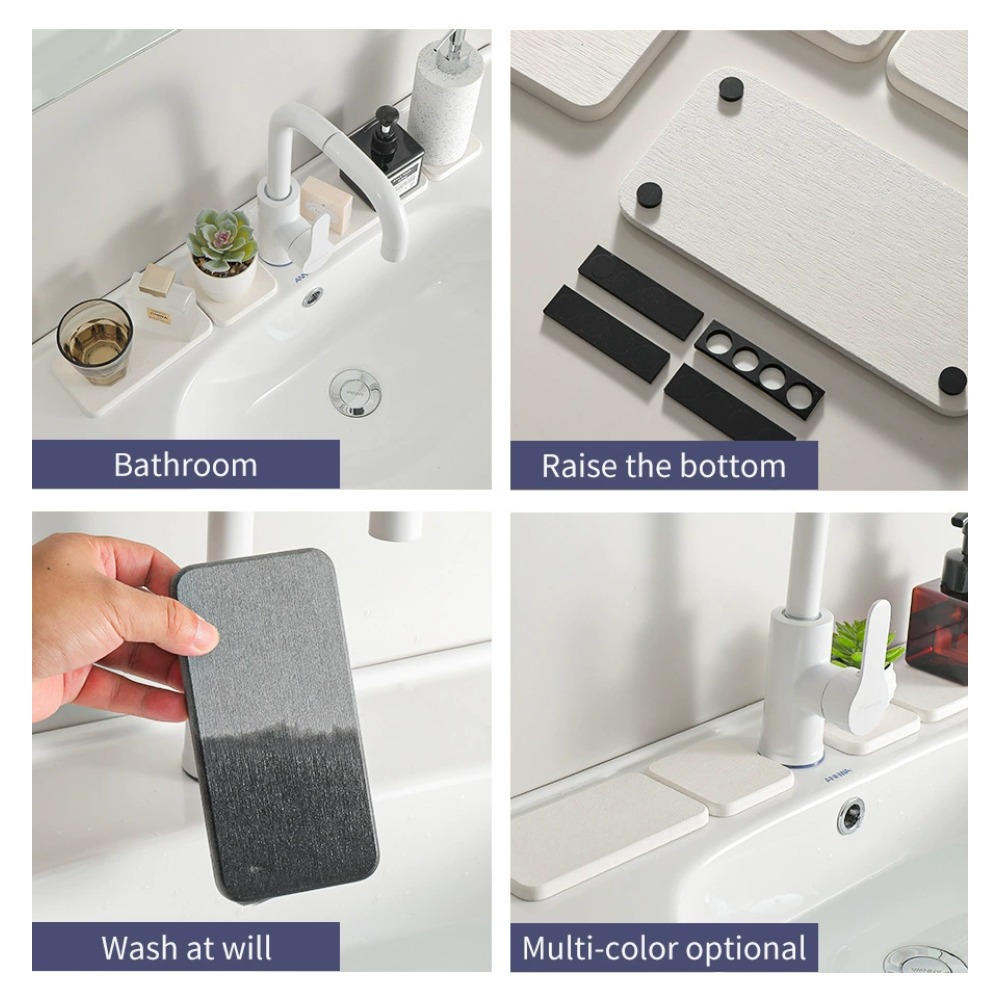 Estera de secado de jabón, ban - Home Depot Bathroom Sink reseña y precio
