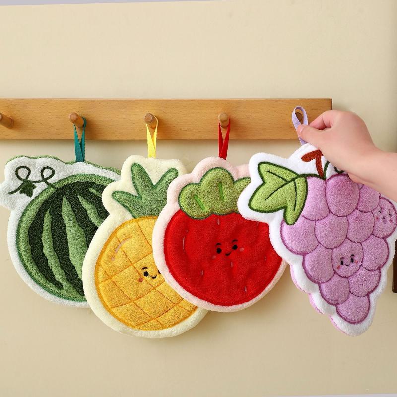 Toalla de mano de fruta, paño  - Home Kitchen Bathroom Cleaning reseña y precio