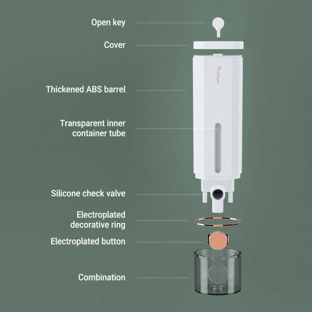 Dispensador de Jabón Manual de - Home Bathroom Wall Soap Dispenser reseña y precio