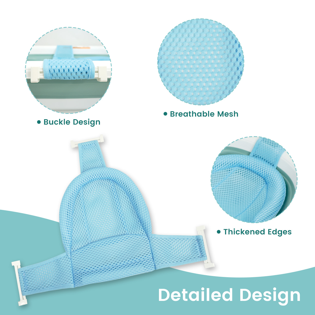 Soporte para baño de bebé, alm - Non Slip Bath Mat reseña y precio