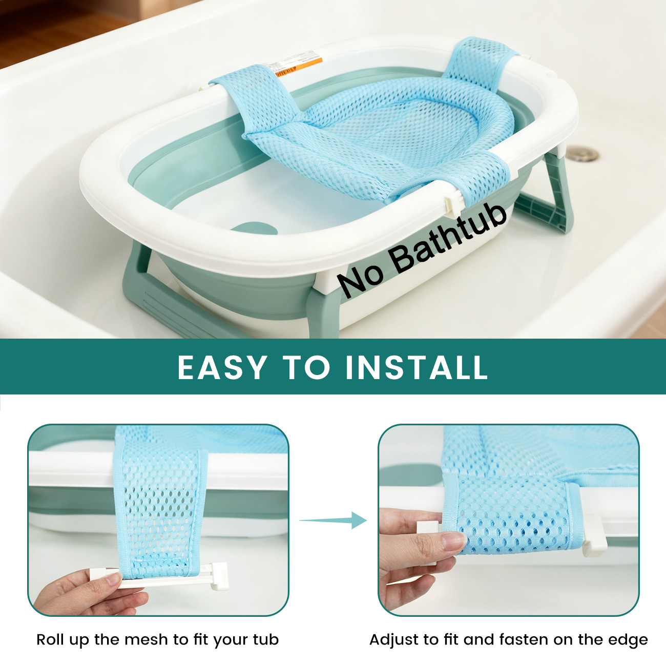Soporte para baño de bebé, alm - Non Slip Bath Mat reseña y precio