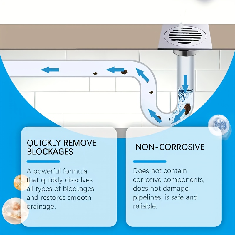Potente limpiador de drenaje e - Home Kitchen Bathroom Cleaning reseña y precio