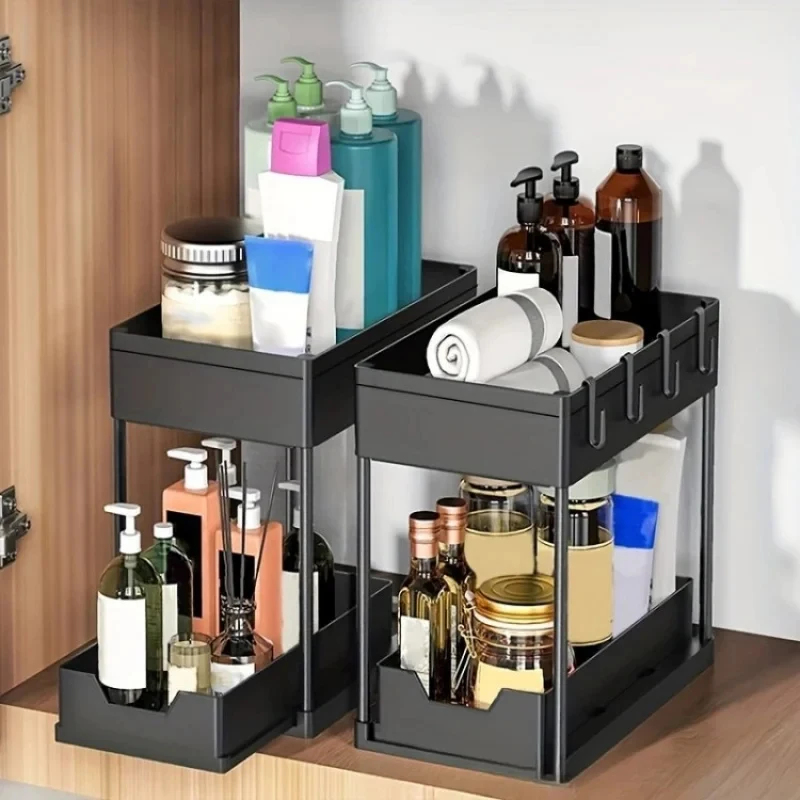 Organizador Deslizante de 2 Ni - Home Depot Bathroom Sink reseña y precio
